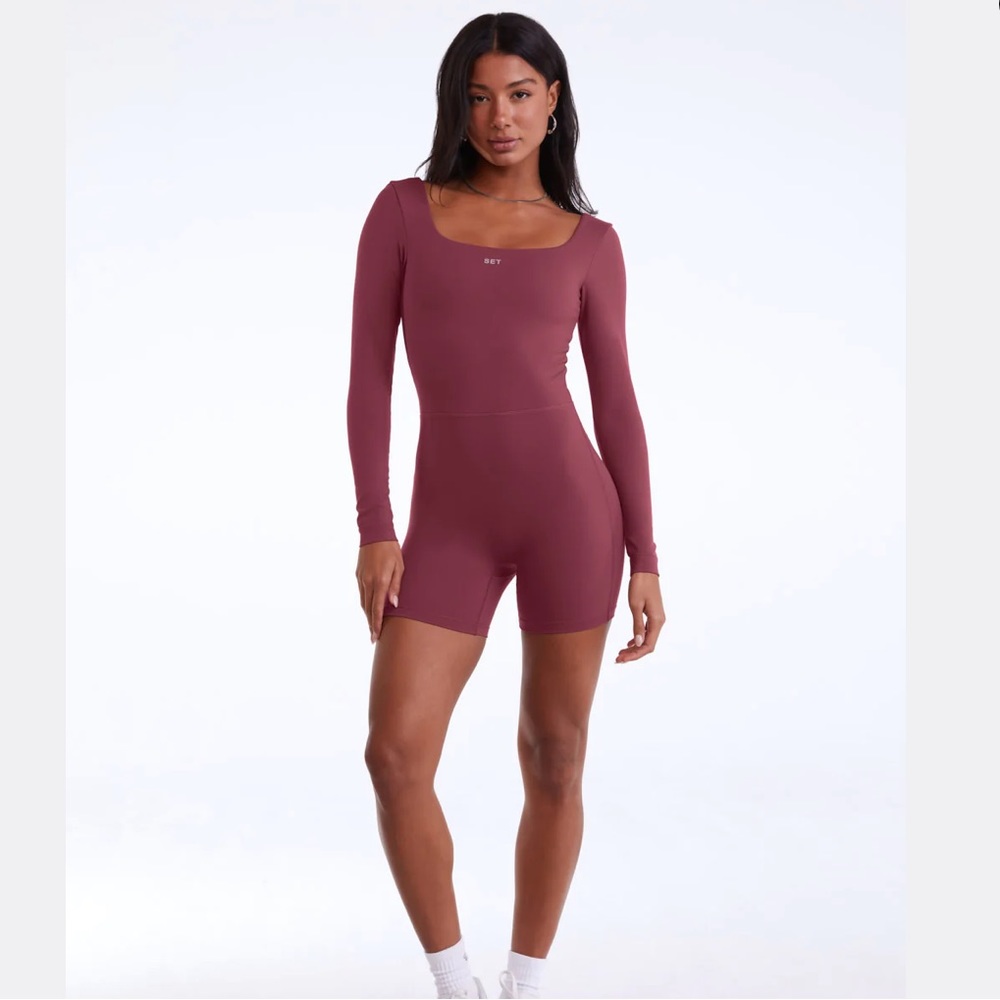Set Active Romper SPORTBODY LONG SLEEVE SHORTYSUIT - worn 1x - size M - like new